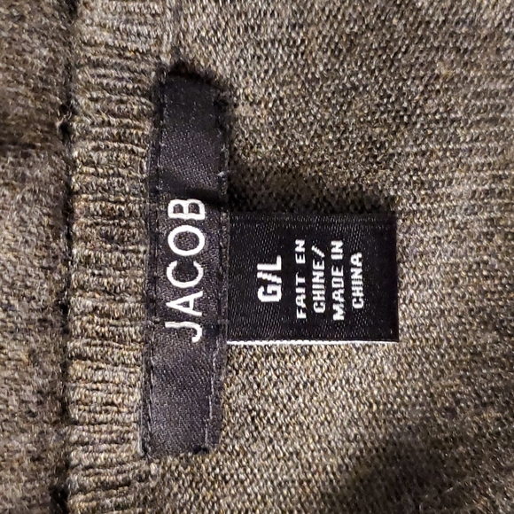 Jacob womens dress large grey knit sweater long sleeves mini low waist - Picture 6 of 7